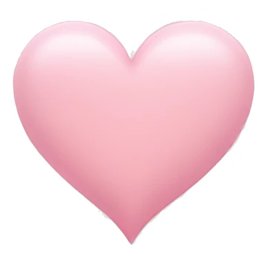 light pink heart sticker