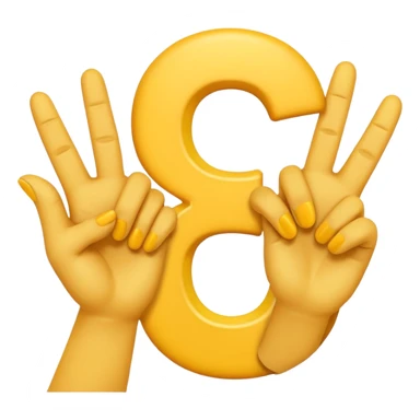 Make the letter S with emoji hands

 sticker