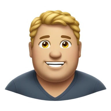 Fat guy posing sticker