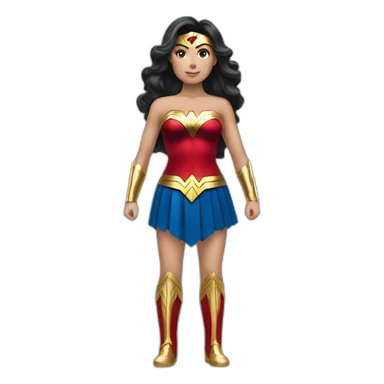 wonderwoman costume sticker