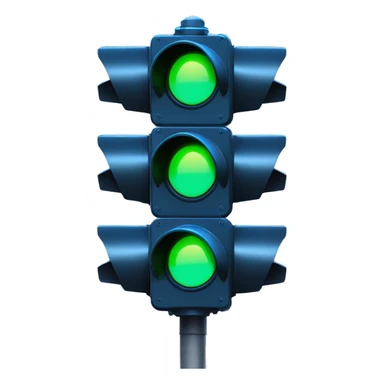 futuristic traffic light blue neon smart sensors sticker