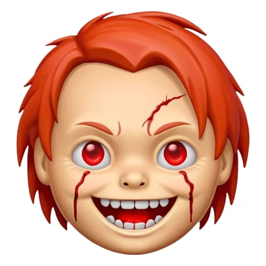 emoji de chucky sticker