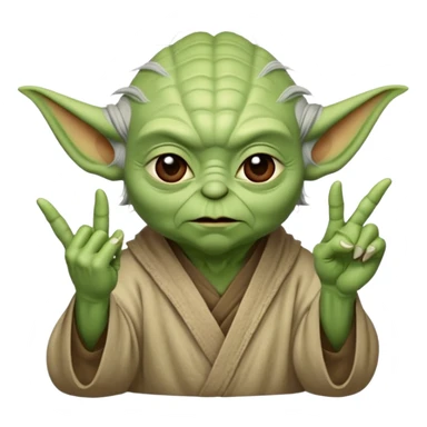 Yoda qui fait le signe jul  sticker