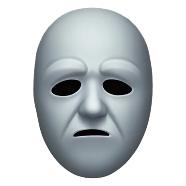 Sad cry mask type slipknot sticker
