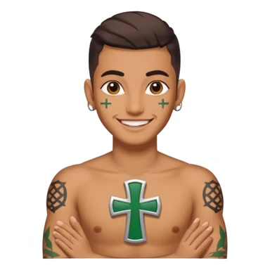 Fated lebanese froces cross sticker