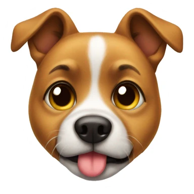 dog with a kiss face sticker