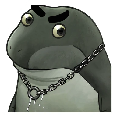 penguin with hoodie and chain sticker