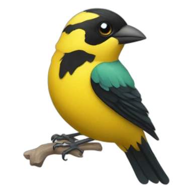 tanager typing sticker