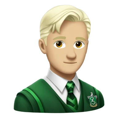 Draco Malfoy in Slytherin clothes sticker