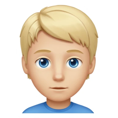 Hazme un chico rubio con ojos azules sticker