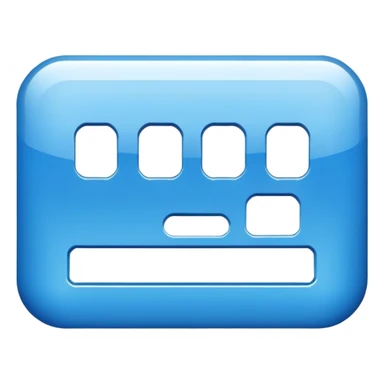 blue enter button keyboard  sticker