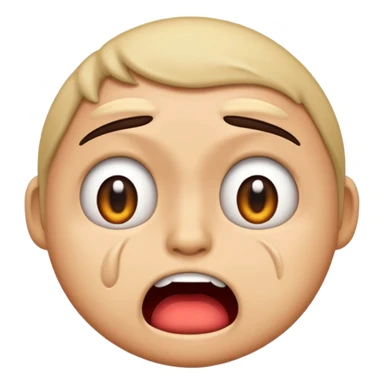 an emoji with pure disgust and shock in their reaction sticker