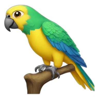 yellow-parrot sticker