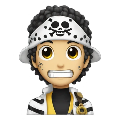 Trafalgar law One piece sticker