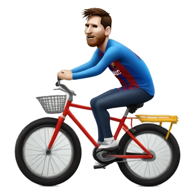 Messi sur un vélo sticker