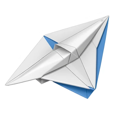 emoji avion de papel sticker