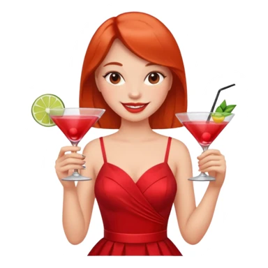 girl getting drunk sticker