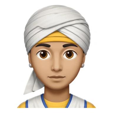 Indiana pacer wearing a turban sticker