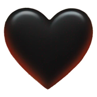 One black heart with red flames around it sticker