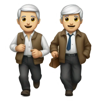 2 Frères et leur seure a faire de la marche   sticker