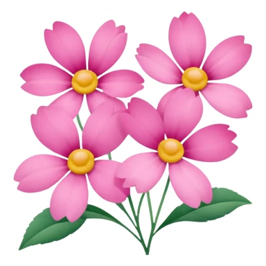 Polaroid photo of pink flowers sticker