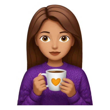 woman drinking coffee sticker