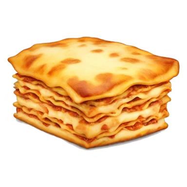 A really fat orange cat with lasagna sticker