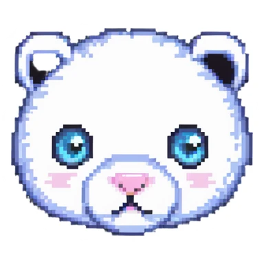 cute animal face sticker