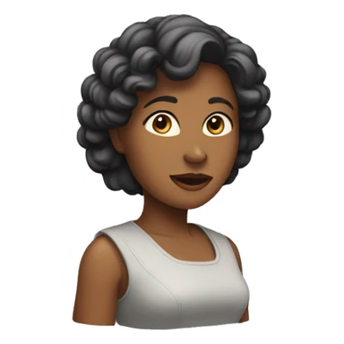 femme qui parle sticker