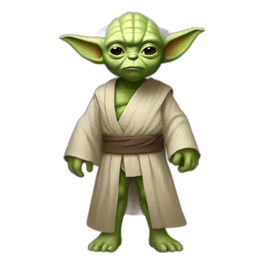 Star Wars yoda muscular sticker