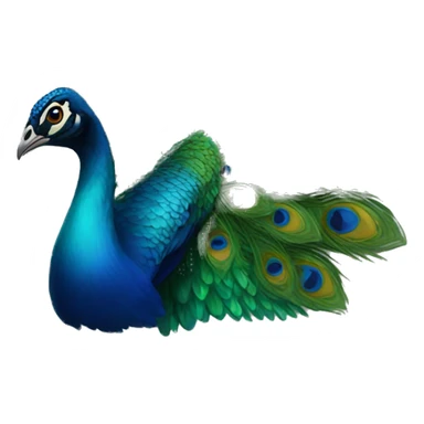 Peacock wings  sticker