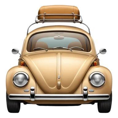 Vw bug in tan sticker