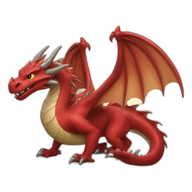 dragon with rider sticker