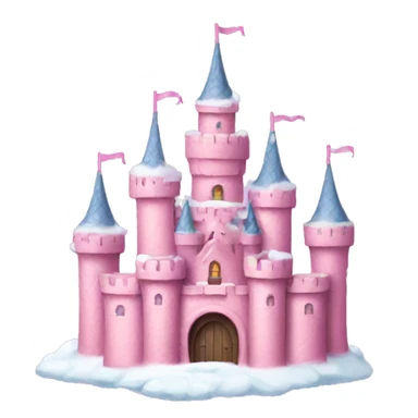  Pink snow castle sticker
