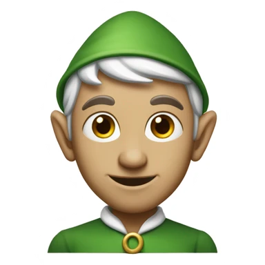 un elf non binaire qui est en étude d’art sticker