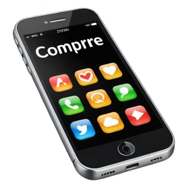 Quero uma desenho de celular e em baixo quero uma frase escrita ass vendendo esse celular em português sticker