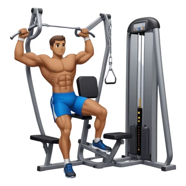 guy cable-crossover gym sticker