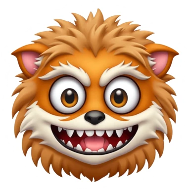 white monster sticker