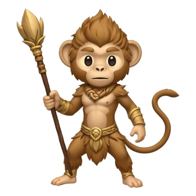 air elemental monkey warior sticker