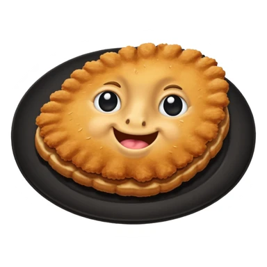 schnitzel black flaps sticker