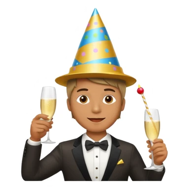 Hombre fiestero  sticker