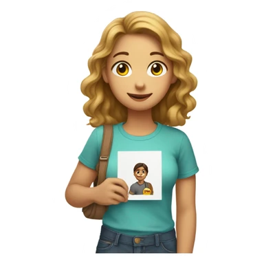 A girl crazy about her boyfriend  sticker