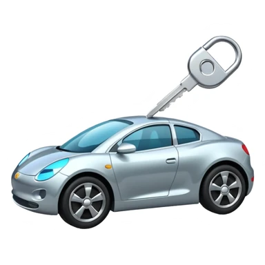 futuristic car access auto key sticker