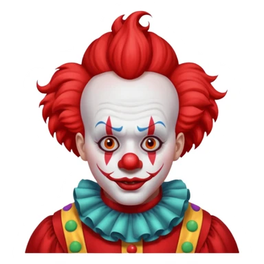 red clown red clothes sticker