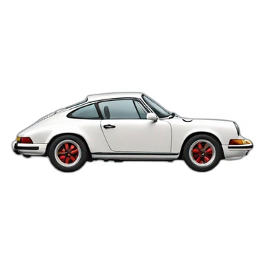 porsche 911 side view sticker