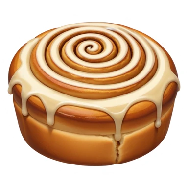 Zimtschnecke mit Glasur sticker