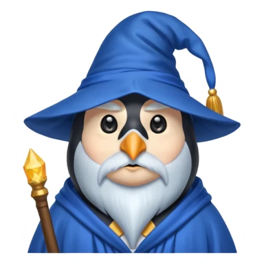 Penguin Wizard sticker