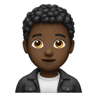 niño negro sticker