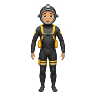 diver man swimming full body with full scuba gear
 sticker