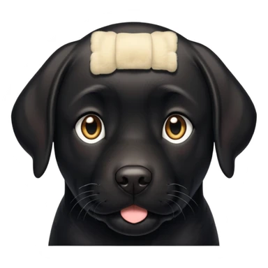 Labrador  negro adulto sticker